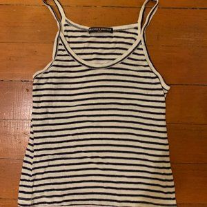 Brandy Melville black and white striped tank